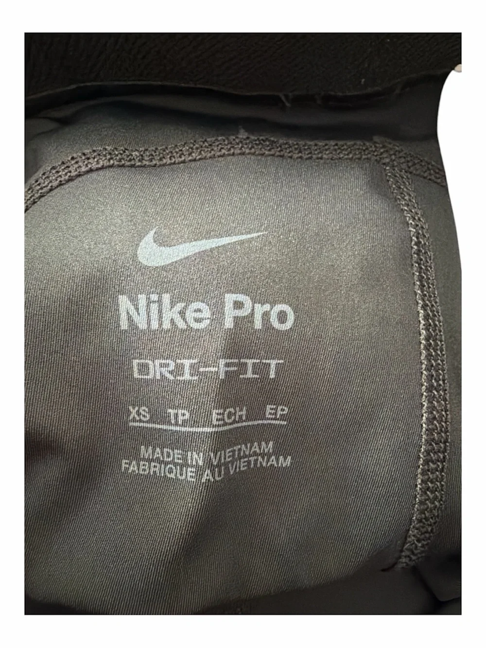 Nike Pro Dri-FIT Black Compression Leggings XS Mesh Panels